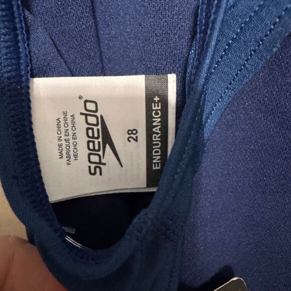 Speedo women’s navy one piece endurance swimsuit size 6/32 - Picture 4 of 4